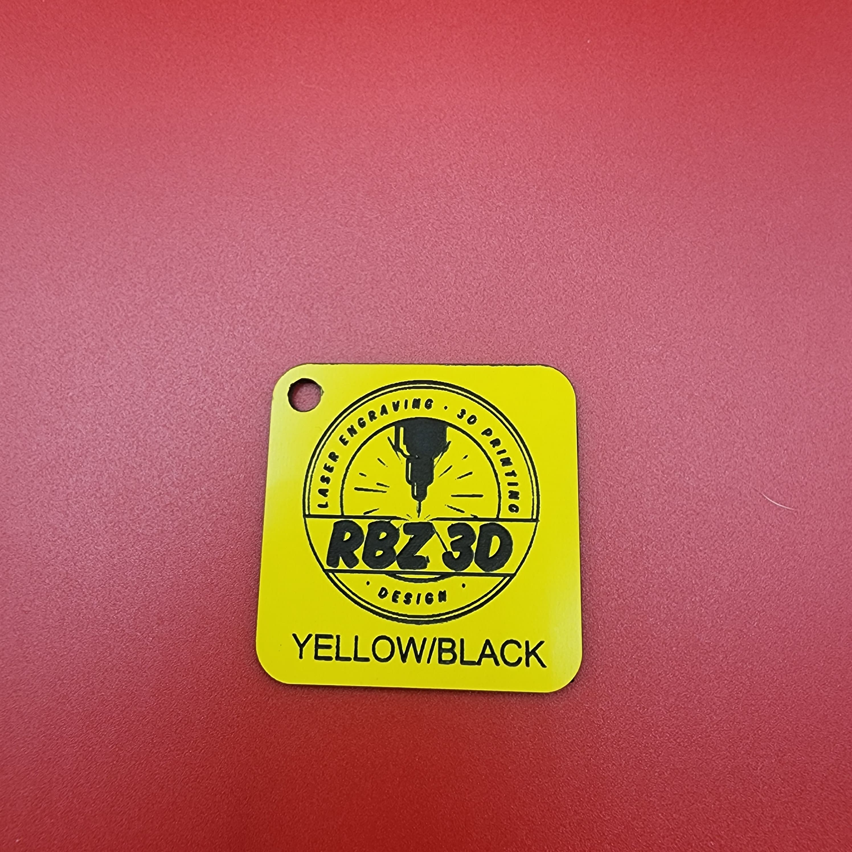 Yellow / black traffolyte sample swatch