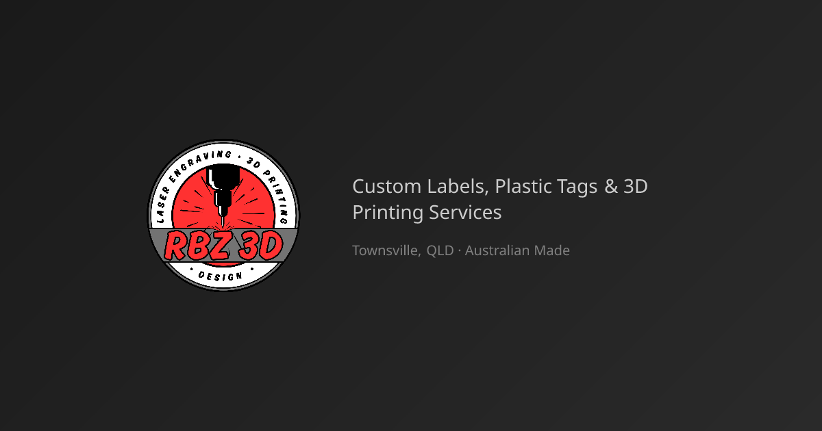 Online Label Designer - Custom Engraved Labels | RBZ 3D